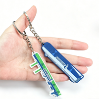 Porte-clés en PVC souple 2D personnalisé en forme de lettre, avec logo ou caoutchouc PVC gaufré souple, conception du fabricant