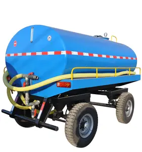 Dubbele As 5 Ton Tanker Trailer Tractor Water Sproeier Trailer
