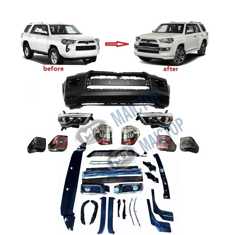 MAICTOP araba tamponları bodykit dönüşüm vücut kiti 4runner 2010- 2013 için yükseltme sınırlı spor kitleri 2019-2021