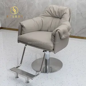 Wholesale Salon Furniture Beauty Salon Chair and Mirror Set Ladies Salon Chairs Barber Chair Modern Adjustable Height