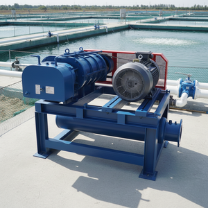 Souffleur à lobes triple haute pression en fonte Jianyu JYSR 7.5 pour l'aération des eaux usées industrielles, l'aquaculture, les fermes piscicoles et les élevages de crevettes - Product Image 1