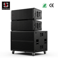 Altavoz Line Array de 3 Vías Lasesound HDL 50, Doble Woofer de 12 Pulgadas, 143dB SPL Máximo, DSP de 4 Canales, FIR, Audio Profesional para Giras, CE, RoHS