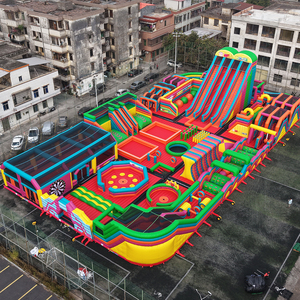 Outdoor Cartoon Playground Inflatable Bouncer Castle Theme Amusement Park Large <b>Trampoline</b> Park Inflatable <b>Trampoline</b> Park Outdo - Product Image 5
