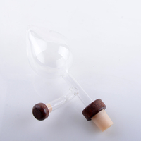 Carafe transparente artisanale avec logo personnalisé, verseur automatique, cadeaux pour les amateurs de vin et de whisky, en verre