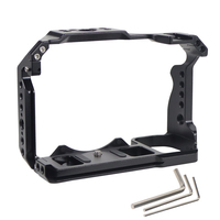 Cage de protection pour appareil photo Z6II Z7II en alliage d'aluminium avec montures à vis 3/8 et 1/4 pour Nikon Z5 Z6 Z6II Z7II, avec griffe porte-accessoire pour support de trépied Arca-Swiss