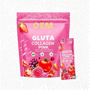 Suplemento Herbal de Belleza en Polvo de Colágeno Gluta para Adultos, con Colágeno Marino Profundo, CoQ10, para una Piel Saludable, en Sobres Instantáneos - Product Image 1