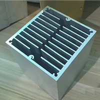 Radiateur de tunnel de vent pour ventilateur haute puissance accouplement vent dissipateur thermique tunnel dissipateur thermique circuit dissipateur thermique dissipateur de chaleur segmenté