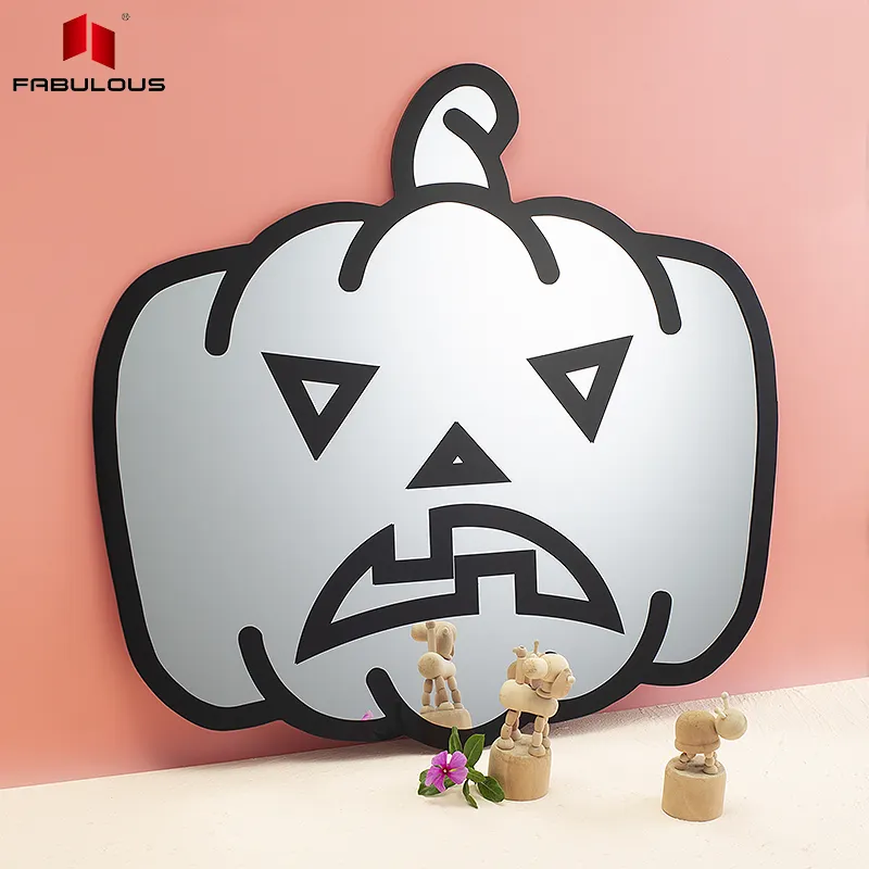 FABULOUS Tiktok popular printing acrylic mirror manufacturers design custom shape cut holiday decorative mirror