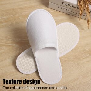 Hotel <b>Slippers</b> White Cloth <b>Slippers</b>, Spa <b>Slippers</b>, Bath <b>Slippers</b>, Disposable <b>Slippers</b>, Guest <b>Slippers</b> Set Unisex - Product Image 6