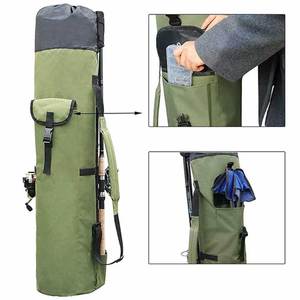 Sac de pêche à la mouche portable personnalisé de haute qualité, étanche, pour la construction de cannes à pêche, sacs de rangement durables en tissu Oxford pour sports de plein air - Product Image 3