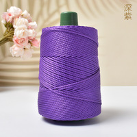 Bojay Wholesale 250g 3mm 100% Polyester Hand Knitted Hollow Thread Rope Macrame Yarn Cord for DIY Crochet