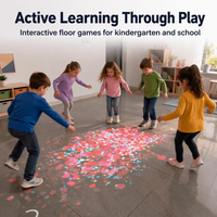 Projecteur de sol interactif, écran tactile, jeu de projection intelligent pour salle multisensorielle
