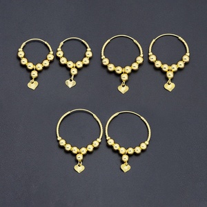 JXX ต่างหูห่วงชุบทอง 24K ราคาส่งสำหรับผู้ค้าส่ง ต่างหูผู้หญิงแบบห่วง - Product Image 1