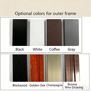 Portes pliantes en aluminium à cadre mince, écoénergétiques, verre clair/givré, gain de place pour cuisine, salon, couloir, panneau PC - Product Image 6