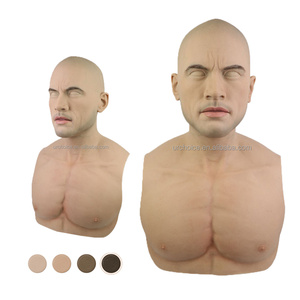 Déguisement de fête d'Halloween Couvre-chef en silicone complet pour acteur masculin pour le tournage d'accessoires de film Ballon de <span class=keywords><strong>mascarade</strong></span> Cosplay - Product Image 2