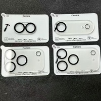 Protection d'objectif de caméra intégrée AR AF anti-explosion en verre trempé transparent avec impression soyeuse pour iPhone 17 Pro Max (vente en gros)