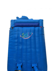 Tobogán de agua de tiburón de piscina pequeña inflable superventas Tobogán de agua inflable comercial <span class=keywords><strong>con</strong></span> piscina - Product Image 5
