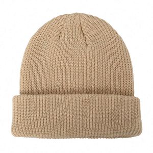 Ropa de Punto para Niños de Otoño, Gorro de Color Sólido con Logotipo Personalizado de Algodón Tejido para Niños, Ropa para Niñas - Product Image 4
