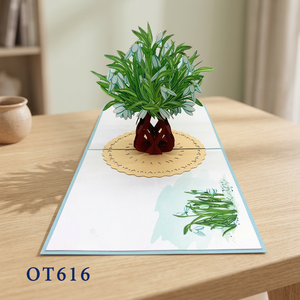 Snowdrop Flower 3D Pop-Up <b>Paper</b> Cutting Handmade <b>Paper</b> Art Wedding Thanksgiving Gift <b>Card</b> Offset Printing Vietnam Hanoi - Product Image 6
