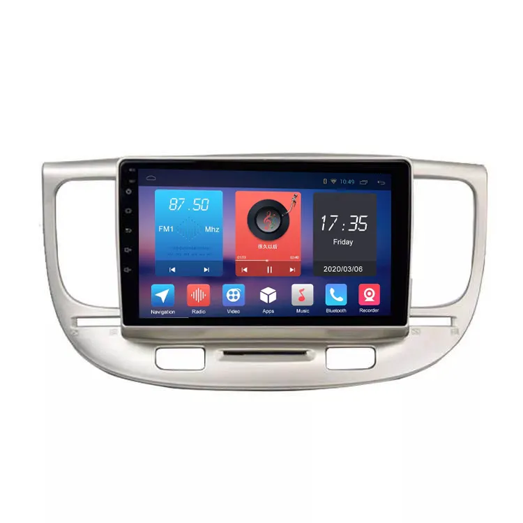 Android10.0 9 "dokunmatik ekran araba radyo çalar için kia K3 RIO 2006 araba navigasyon DVD TV