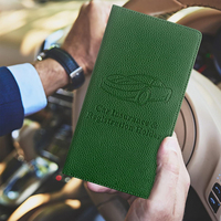 Porte-cartes d'assurance pour immatriculation de voiture de poche en cuir PU de style tendance personnalisé Porte-documents pour passeport et dossier
