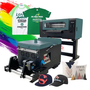 Grosir murah 30 Cm Transfer panas putih Toner Xp600 Uf 30 cm T Shirt Jeans Inkjet hijau A3 Dtf Printer dengan Shaker dan Pengering