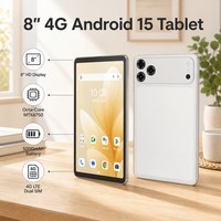 Tablet PC Android 15 Grosir 8 Inci 4G LTE Dual SIM 5000mAh Octa Core Layar HD IPS Portabel untuk Pendidikan di Rumah OEM