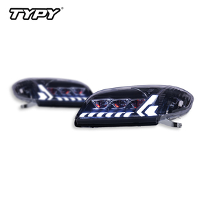 TYPY for 2005-2007 Toyota <b>Vios</b> headlight LED triple-lens conversion kit with daytime running lights and sequential turn signals - Product Image 3