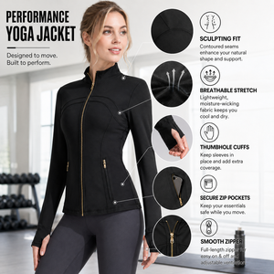 2026 Custom Nude Long Sleeve <b>Workout</b> Wear Women's Running Sports Clothing Women Yoga Fitness Gym <b>Jacket</b> Activewear - Product Image 3