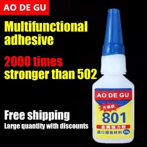 AODEGU 801-20g Adhésif résistant à la chaleur à séchage rapide et puissant pour métal, caoutchouc, céramique, cyanoacrylate éthyle pour le travail du bois - Product Image 4