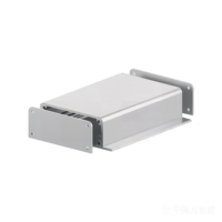 Boîtier en aluminium 6063 usiné CNC de précision avec patins de montage, pièces CNC en aluminium, boîtier de contrôle d'alimentation pour PCB, OEM ODM