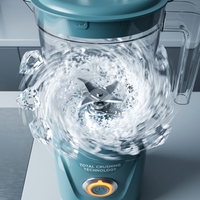 OEM Draagbare Elektrische Citruspers Blender voor de Keuken, Roestvrijstalen Mes, 4 Messen, 600ML, Multifunctioneel