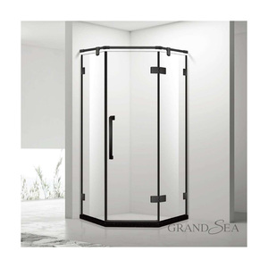 Commercio all'ingrosso pulito in <span class=keywords><strong>vetro</strong></span> temperato bagno <span class=keywords><strong>doccia</strong></span> porte scorrevoli per la costruzione di - Product Image 1