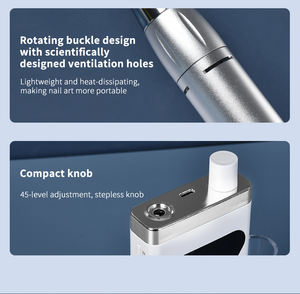 Taladro <span class=keywords><strong>de</strong></span> <span class=keywords><strong>Uñas</strong></span> Portátil Recargable USB <span class=keywords><strong>de</strong></span> Alta Velocidad <span class=keywords><strong>de</strong></span> 45000 RPM, <span class=keywords><strong>Lima</strong></span> <span class=keywords><strong>de</strong></span> <span class=keywords><strong>Uñas</strong></span> Eléctrica Profesional sin Escobillas <span class=keywords><strong>de</strong></span> Bajo Ruido con 6 Cabezales - Product Image 4