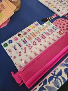 Pink Acrylic American Mahjong Set Portable <b>Plastic</b> Mahjong Tiles 4 Player <b>Table</b> Game Travel Play - Product Image 5