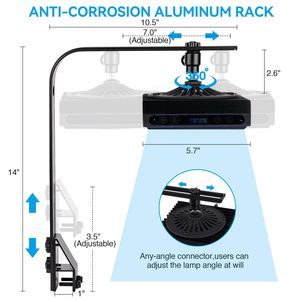 Nueva Lámpara LED para Acuario de Agua Salada de 60W con Espectro Completo para Atardeceres y Amaneceres de Arrecifes de Coral - Product Image 5