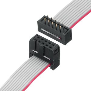 Uxcell Brand New IDC Wire Flat Ribbon Cable 10Pins 2.54mm Pitch 0.2m Gray 4pcs - Product Image 2