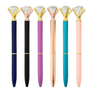 high quality diamond crystal ball point pen diamond pen with custom logo