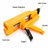 Pistolet à mastic AB TEBAK 400 ml à double tube, outil de construction manuel pour la pose de joints de carrelage et de céramique à deux composants