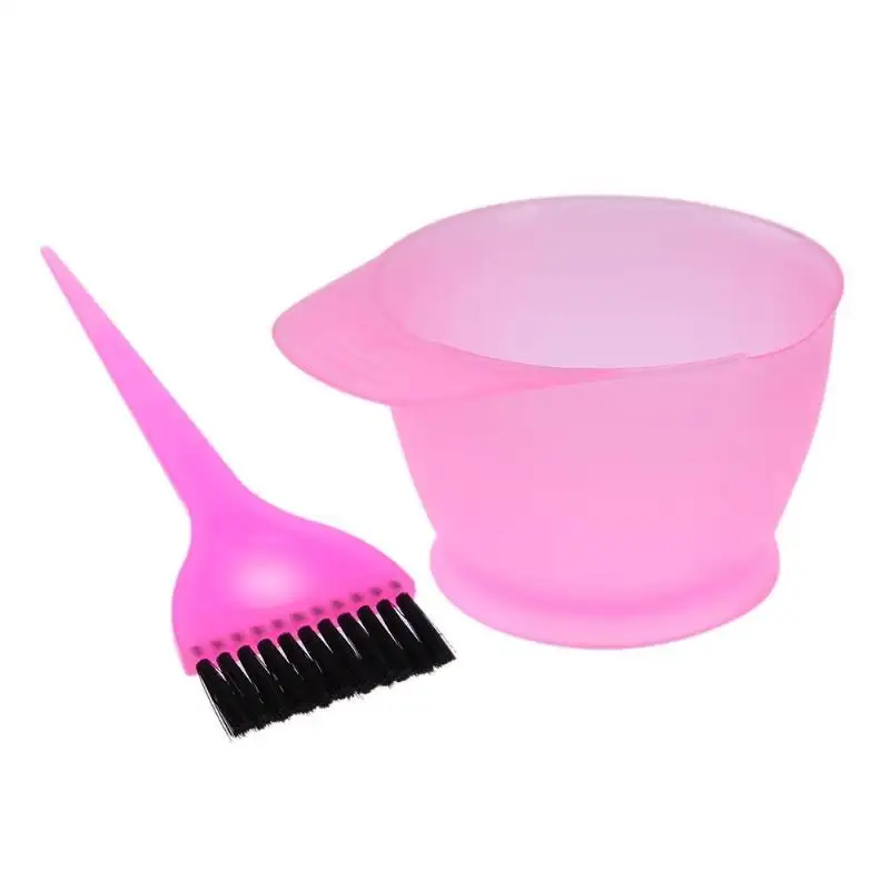 Hairdressing Brushes Bowl Comb Salon Hair Color Dye Hair Tint Tool Plastic Hair Colouring Brush Comb Mixing Bowl