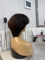 Perruques en cheveux humains SHY Medical, entièrement nouées à la main, ajustement sûr, cuir chevelu réaliste, remplacement capillaire pour cliniques, fournisseur