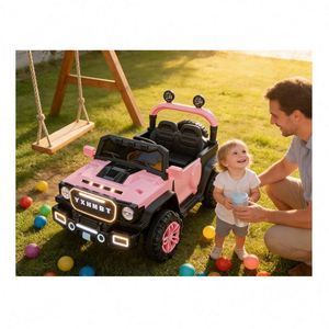 Children Electric Ride Guide Car Dual 390 Motor 12V7Ah Battery Plastic App Dashboard for Swing <b>USB</b> Music Light Flash Shock - Product Image 2