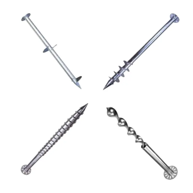 widely used ground zero pile millboard cladding roof terrace screw piles anchor ground screw