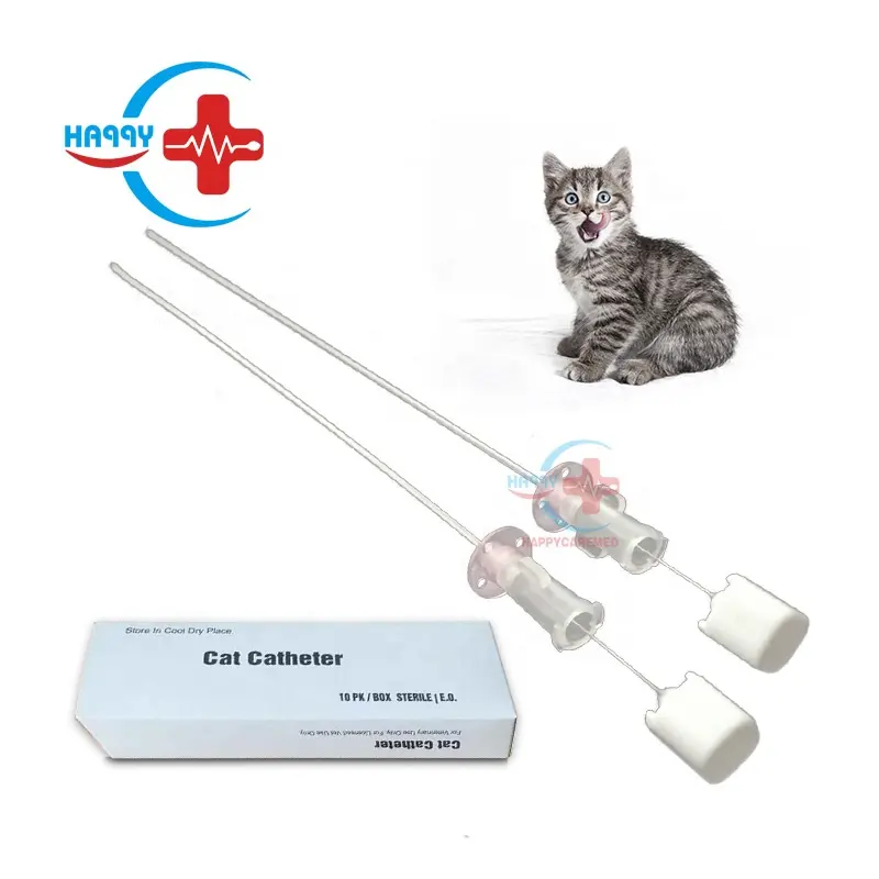 HC-R072 precio de fábrica de PVC desechables Catéter urinario gato/perro catéter