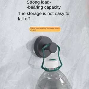 New Stainless Steel Suction Cup <strong>Hook</strong> Free Punch Vacuum Coat Wall Bathroom <strong>Towel</strong> <strong>Hook</strong> Modern Simple Design - Product Image 2