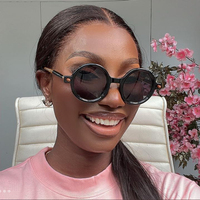 Lunettes de vue rondes anti-lumière bleue tendance pour femmes, nouvelle collection 2026, monture vintage léopard, verres transparents, lunettes d'ordinateur, lunettes de soleil hip-hop pour hommes