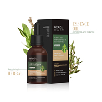 100% Elixirs naturels du cuir chevelu à base de plantes de marque privée: Huile de croissance des cheveux au romarin, anti-chute, vente en gros quotidienne
