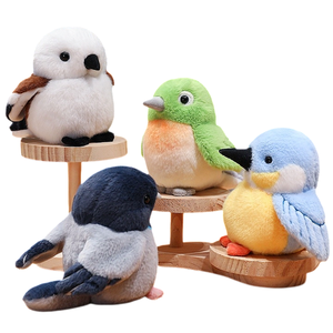 Peluche a Forma di Passero Bianco Soffice e Rotondo, Morbido Pupazzo di Uccellino con Pelo Corto, Regalo per Bambini, Ornamento da Scrivania, Vendita all'Ingrosso - Product Image 5