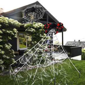 Telaraña <span class=keywords><strong>de</strong></span> <span class=keywords><strong>Halloween</strong></span> <span class=keywords><strong>de</strong></span> 200 Pulgadas + <span class=keywords><strong>Araña</strong></span> <span class=keywords><strong>de</strong></span> 59 Pulgadas con Telaraña Triangular Gigante <span class=keywords><strong>para</strong></span> Decoraciones <span class=keywords><strong>de</strong></span> <span class=keywords><strong>Halloween</strong></span> en Interiores y Exteriores, Jardín y Hogar - Product Image 4