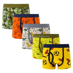 Wholesale Kids Underwear Boys Soft Cotton Briefs Cartoon Car Truck Underwear Panties Underpants